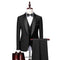 Costum bărbați negru cu vestă și papion