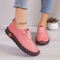 Pantofi casual din piele roz pentru femei