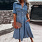 Rochie din denim durabilă cu croială atemporală
