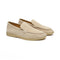 Mocassins en daim beige pour homme