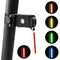Accesoriu bicicletă lumină spate LED multicolor reîncărcabilă