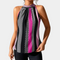 Top sans manches à col montant à motifs géométriques femme