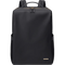 Čierny batoh z umelého kože na notebook