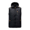 Gilet matelassé sans manches à capuche noir pour homme