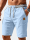 Pantaloni scurți de vară cu șnur pentru bărbați