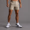Beige sportsshorts til mænd