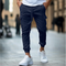 Pantaloni cargo bărbați bleumarin cu buzunare laterale