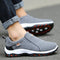 Men's gray sports shoes with non-slip sole