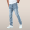 Blugi Slim Bărbați Albastru Deschis Casual