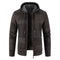 Veste à capuche en tricot pour homme, motif patchwork