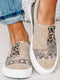 Dámske slip-on topánky s leopardím a hadím patchworkom