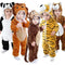 Combinezon de pluș pentru bebeluși cu animale - panda, leu, maimuță, tigru, leopard