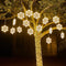 Ghirlande luminoase LED cu fulgi de zăpadă pentru exterior, decorative